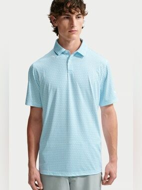 NWT Lee Performance Stretch Polo Shirt 2XL Blue Moisture Wicking UV Golf